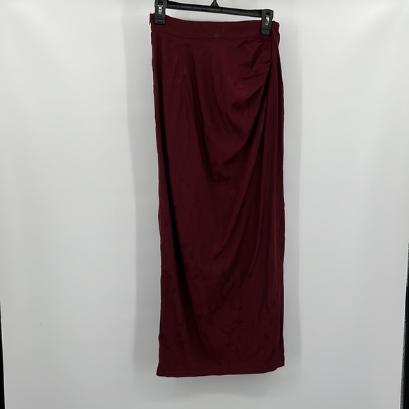 Sabina Musayev Aster Skirt in Garnet Small - Picture 5 of 11